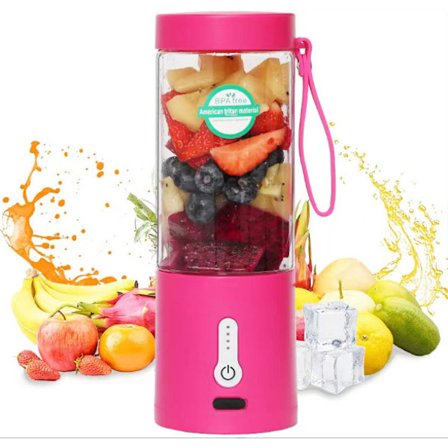 Bärbar USB-mixer, uppladdningsbar, 6 blad, 530 ml