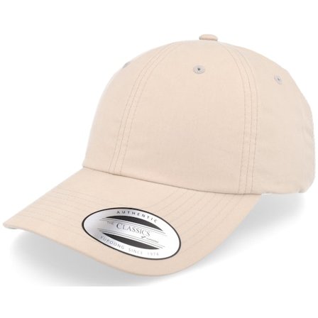 Yupoong - Beige unconstructed Keps - Low Profile Washed Beige Dad Cap @ Hatstore