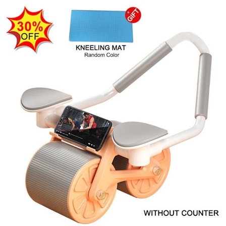 Automatisk Rebound Belly Wheel Abdominal Wheels Wit