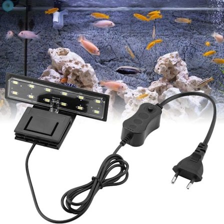 Akvarie Lys LED 5W Clip-on Gro Lys Akvariebelysning Vandtæt Akvarie Lys