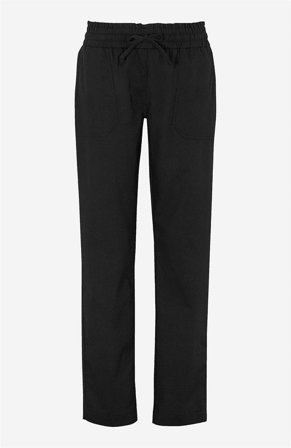 Cellbes of Sweden - Lange bukser i vasket bomuld i sort til damer i størrelse 42