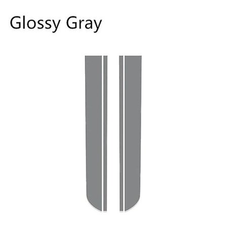 Bildekoration Bilhuvdekaler för MINI Cooper One S JCW Countryman Clubman R55 R60 R61 F54 F55 F56 Auto Head Stripe Dekal Tuning -WELLNGS Grå Gray_max