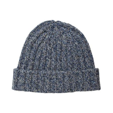 Brooks Brothers, Lambswool Beanie Blauw, Heren, Maat:ONE Size