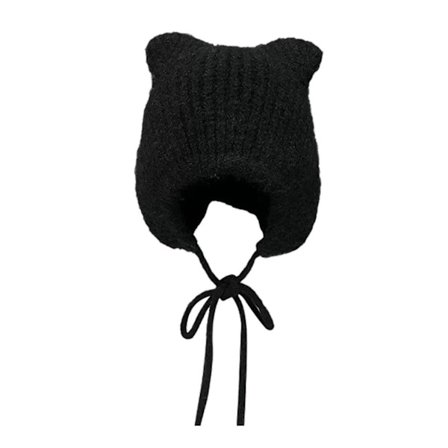 Bjørnemønstret Hat Voksen Blød Plys Hat Tyk Kvindelig Hat Alsidig Stilfuld Hat til Efterår og Vinter brun