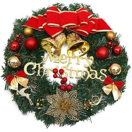 30CM Julekrans Dørvægsdekoration Kunstig Gran G
