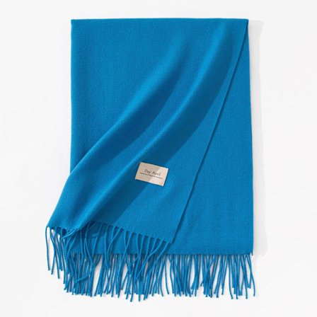 Ny scarf för höst och vinter, koreansk stil, mångsidig damscarf i imitation cashmere, enfärgad varm scarf, sjal