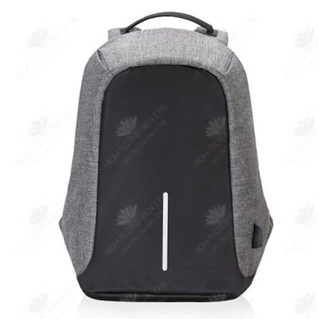 HTBE Miesten ja naisten suuri kapasiteetti nylon vedenpitävä reppu kannettavalle tietokoneelle varkaudenesto USB-lataus opiskelijareppu