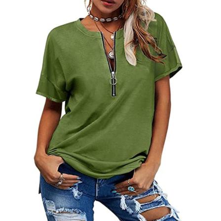 Kortärmad T-shirt För Kvinnor Med Rund Hals S
