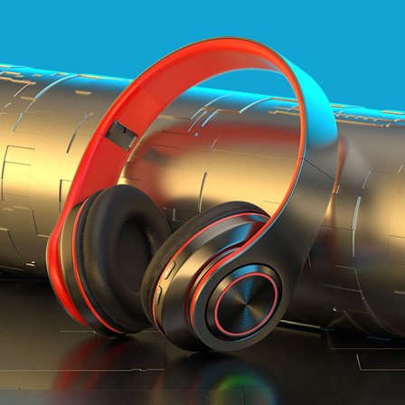 B39 Valoisa Bluetooth-kuuloke Heavy Bass -kuulokemikrofoni matkapuhelimelle langaton urheilupeli, musta ja punainen