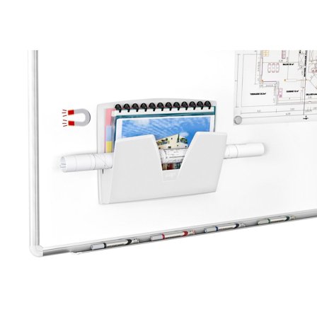 CEP ReCeption 170 M, magnetiskt väggställ, 361 x 86 x 270 mm, polystyren, ljusgrått - Lyreco - Kontorsmaterial - Till skrivbordet - Blankettfack och 