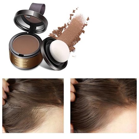 Hårlinje-pulver - Dekk grå røtter øyeblikkelig, hår-touch-up