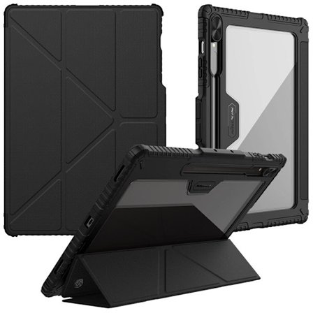 Nillkin Bumper Leather Case Pro til Samsung Galaxy Tab S9+ - Svart