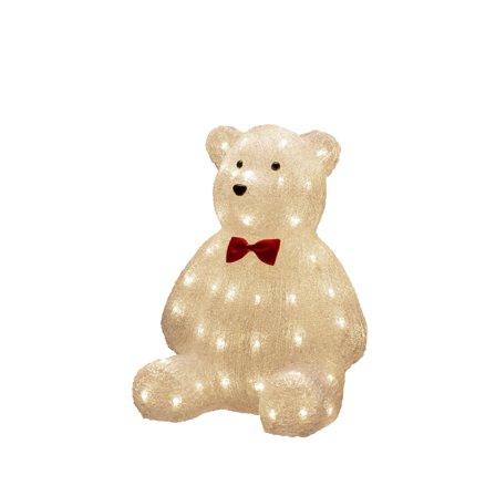 Konstsmide 6246-103 Dekorationsbelysning teddybjörn, akryl, 38 cm 64 LED, Belysning