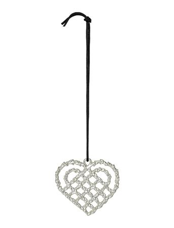 Julehjerte H7 Forsølvet Home Decoration Christmas Decoration Christmas Accessories Sølv Rosendahl