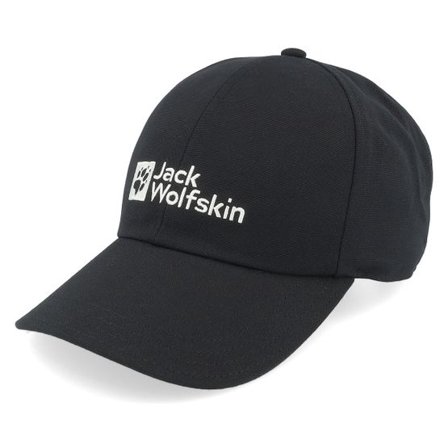 Jack Wolfskin - Svart unconstructed Keps - Baseball Cap Black Dad Cap @ Hatstore