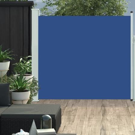 vidaXL Infällbar sidomarkis 170x300 cm blå Blå