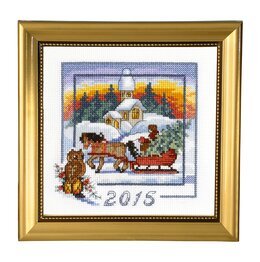 Broderikit Årstavla 2015 Linne - Ateljé Margaretha