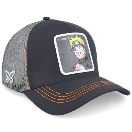 Capslab - Svart trucker Keps - Naruto Black A-Frame Trucker @ Hatstore