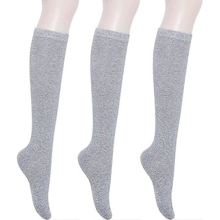 Bomulds knæstrømper til kvinder - afslappede ensfarvede og stribede farver, moderigtige strømper, gave