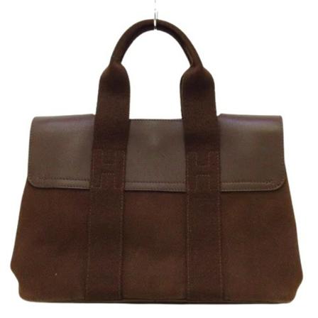 Hermès Vintage Pre-owned Polyester hndtasker Brun, Dame Vintage Tasker, Størrelse: ONE Size