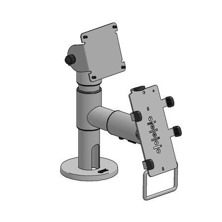 ERGONOMIC SOLUTIONS Pole VESA 75 Screen C&P on Arm