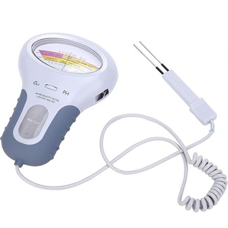 Klor og pH-måler swimmingpool tester CL2 niveaumåler test spa vandkvalitetsanalyse monitor analysator