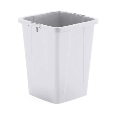 Abfallbehälter OLIVER, 90 l, 610 x 490 x 510 mm, grau