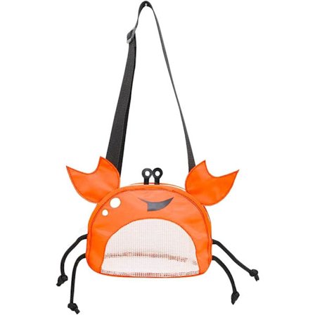 Mesh Strandveske, Skjellplukking med Spade & Krabbeformet Pose, Justerbar Stropp for Skjell, Bassengutstyr – Strandgjester