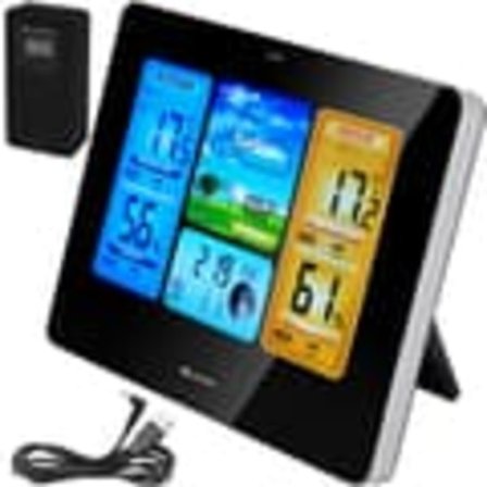 Vejrstation med farvedisplay - Trådløs