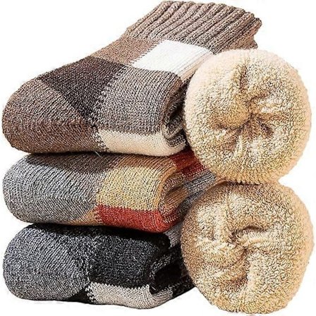 Par Herre Super Tykke Varme Sokker - Uformelle Komfortable Vintersokker