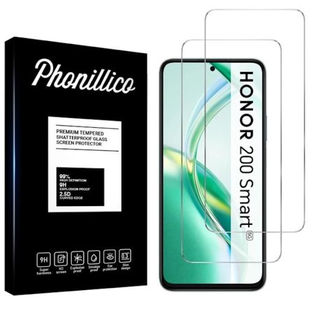 Näytön suoja - Phonillico - Honor 200 Smart 5G - Kovakalvo - 2 pakkauksessa - Naarmunkestävä