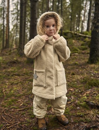 MINI A TURE Matcaykas Sherpa Jacket. Grs - Cream - 122