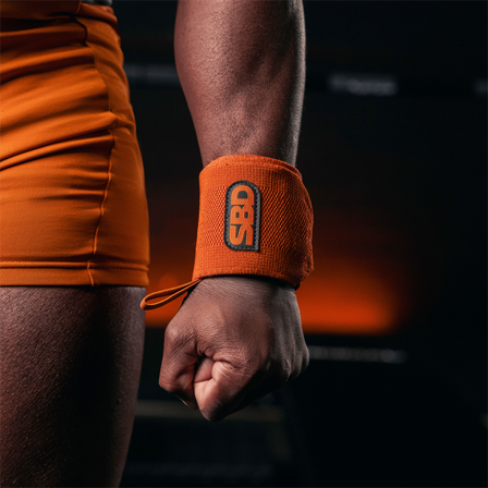 SBD Apparel Forge Wrist Wraps Orange Flexible