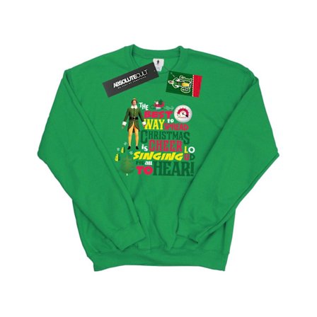 Elf Herr Julglädje Sweatshirt M Irländsk Grön