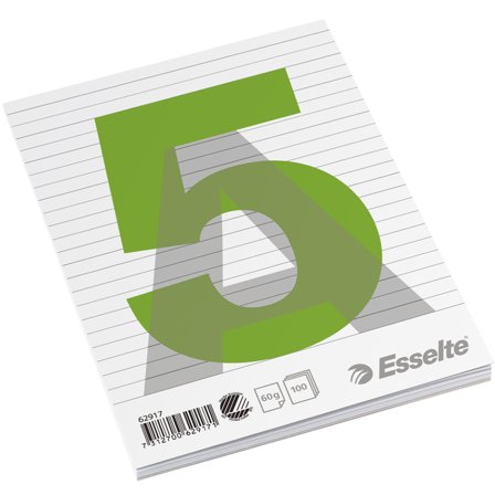 Esselte Bloc de colle A5 60g 100 feuilles ligné