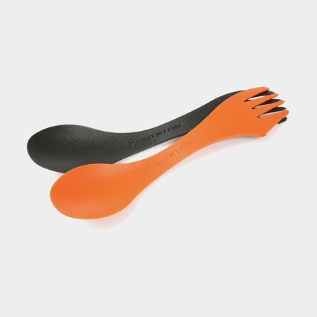 Sporkar Light My Fire Sporkar Original Bio RustyOrange / SlatyBlack, 17 cm, 2-pack - camping