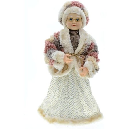 Animert Julenisse og Fru Nisse - 17,7 tommers Julenisse og