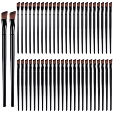 50 kpl Kulmakarvasiveltimiä, Kulmallinen Eyeliner-sivellin Sävyttävät siveltimet naisille, Eyeliner-sivellin Silmämeikin levitystyökalu Kosmeettinen 