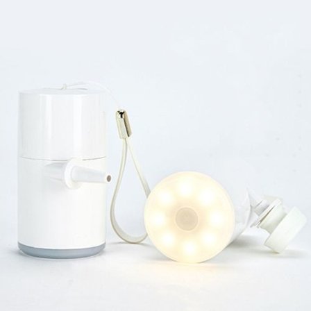 Uppblåsbar pump och campinglampa, 2-i-1 utomhuscampinglampa, långvarig elektrisk