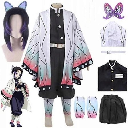 Kimetsu Dejlig Demon Slayer Cosplay Kostume Paryk S
