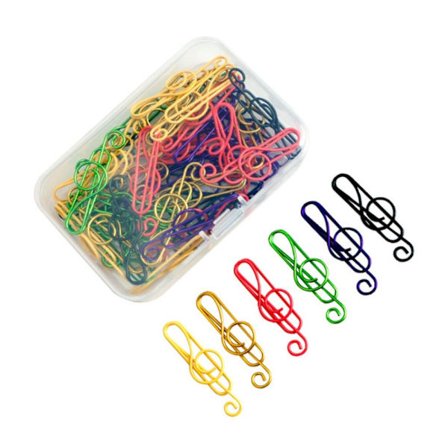 50 stk Farverige Papirclips Papirclips Planner Clips