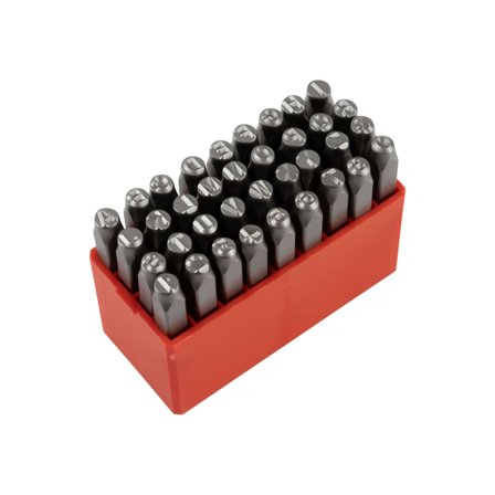 PELA 549859 Bokstav- og sifferstanser 5 mm, 36-pakk, Verksted & bil