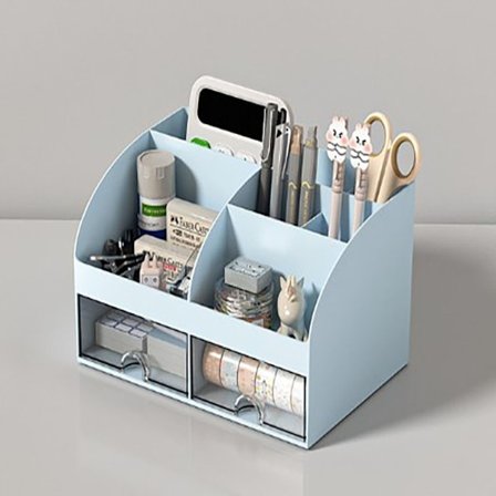 Office Desktop Storage Box Pieni laatikkosäilytyskaappi SININEN