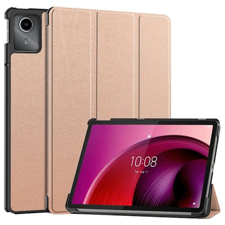 Lenovo Tab M11 -kotelo, kolminkertainen, ruusukulta