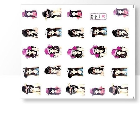 Vattendekaler - Kvinnor - 140 - För naglar