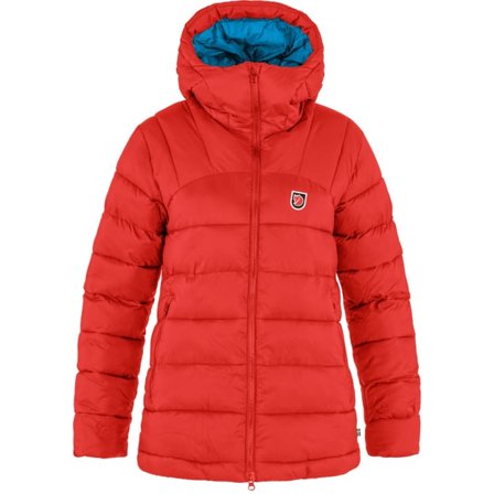 Fjällräven Women's Expedition Mid Winter Jacket in True Red/UN Blue | Size: XS, Polyamide/Polyester