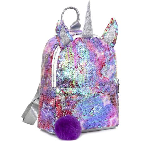 Børne Unicorn Rygsæk, Sequin Taske Piger Skole Taske, Magic Reversible Glitter Gavepose, Børn Rygsæk, Gymnastik Dansposer Til Børn Teenager Og Voksen 