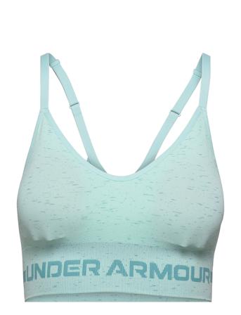 Ua Seamless Low Long Htr Bra Lingerie Bras & Tops Sports Bras - ALL Grønn Under Armour