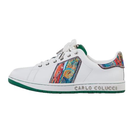 Carlo Colucci, Sneakers Wit, Heren, Maat:42 EU,leer