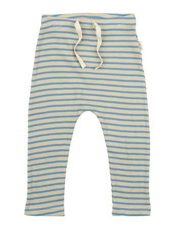 Pants Modal Striped Blue Petit Piao